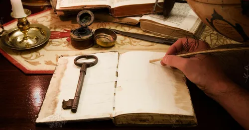 Miniatura 5 de URBAN LEATHER Diario de cuero vintage para hombres y mujeres, diario de lapislázuli celta de 3 lunas, grimorio, libro negro de sombras, cuaderno