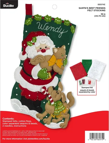 Miniatura 8 de Kit de Adornos de Navidad Elegante de Fieltro Bucilla 86977E
