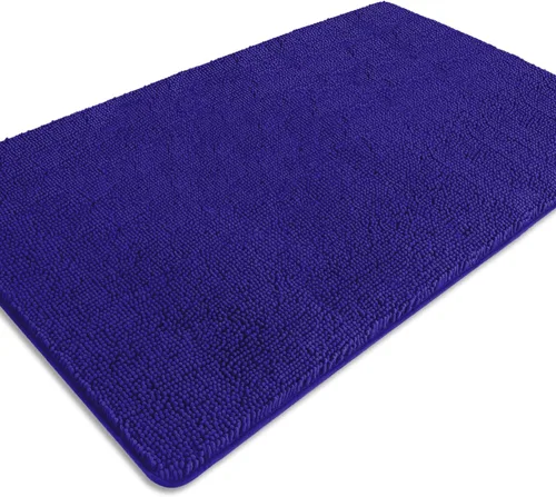 Miniatura 199 de Alfombra de baño pequeña de 12 x 18 pulgadas, lavable y absorbente, antideslizante, alfombra de baño de felpilla gruesa y suave para baño, ducha