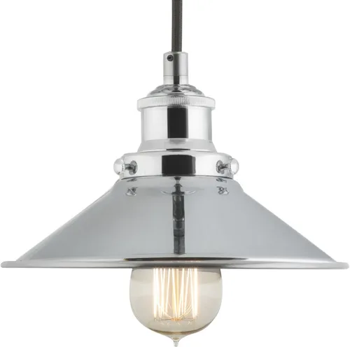 Miniatura 2 de Linea di Liara LL-P407 lámpara de techo industrial Andante, aplique de un foco con pantalla de metal y cable, con cubierta de 5 pulgadas, diseño