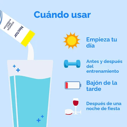 Miniatura 4 de Nectar-Paquetes de electrolitos en polvo, sin azúcar ni calorías, líquido de frutas orgánicas, hidratación diaria IV para alivio