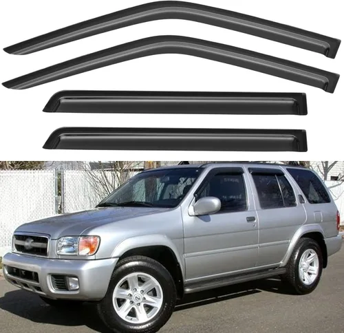 Miniatura 145 de YQAUTEC Viseras de Ventana Protectores de Lluvia para Honda Civic 2022 2023 2024 2025 2026, Deflectores de Viento de Ventilación de Ventana Fuera