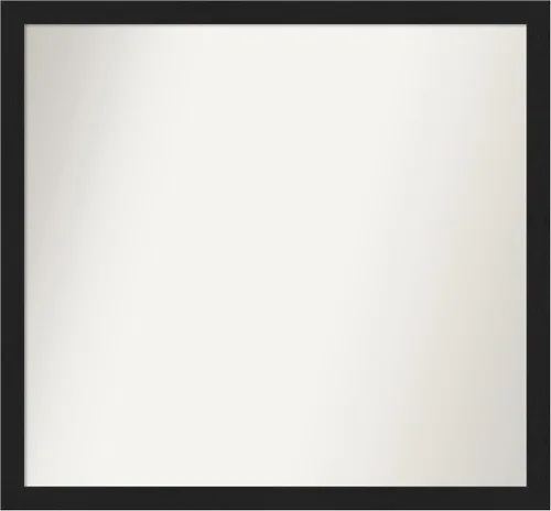 Miniatura 137 de Amanti Art Espejo de baño negro para sobre fregadero, 22 x 22 pulgadas, espejo de tocador cuadrado estrecho negro Avon, marco de madera casual