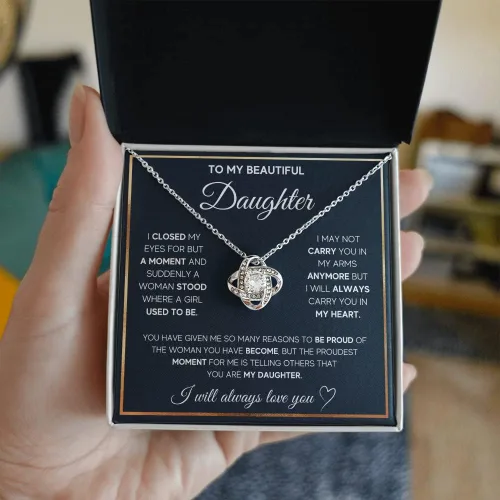 Miniatura 6 de FG Family Gift Mall Regalos de cumpleaños para hija, regalos de padre e hija de mamá, regalos para hija de papá, collares de hija de mamá, joyería