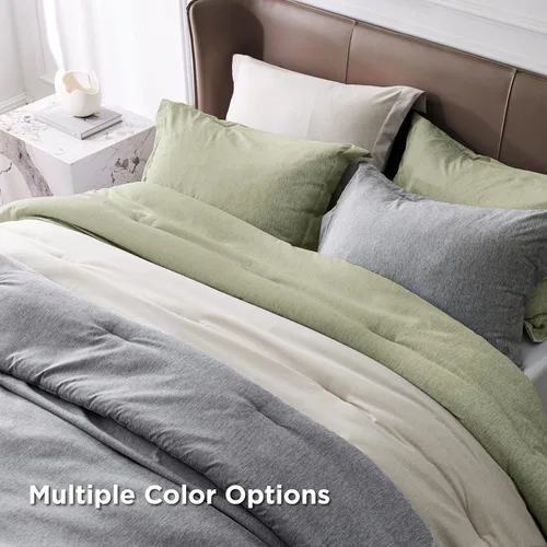 Miniatura 70 de Bedsure Juego de edredón Twin/Twin XL, ropa de cama suave beige para todas las estaciones, juego de cama teñido catiónico, 2 piezas, 1 edredón