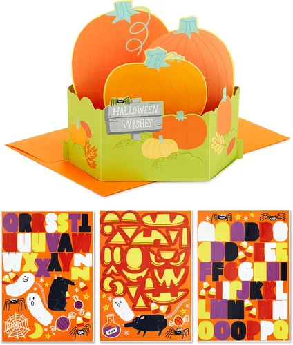 Miniatura 8 de Hallmark Paper Wonder - Tarjeta desplegable de Halloween con música y movimiento (bruja voladora)