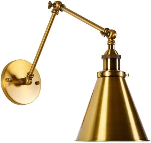Miniatura 4 de LED Wall Sconce Nordic Gold Folding Lamp Retro Industrial Home Decor Restaurant Coffee Shop Milk Study Light