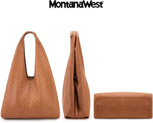Miniatura 3 de Montana West Bolsos Hobo para mujer Bolsos de hombro holgados y bolsos
