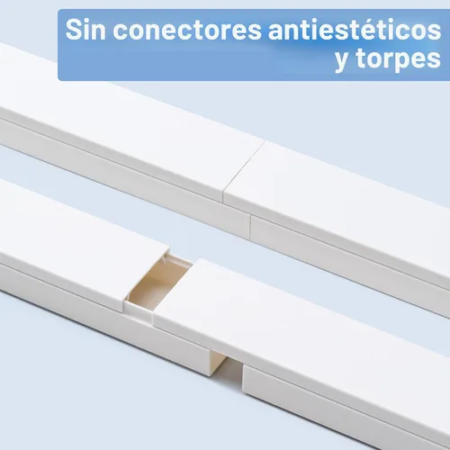 Miniatura 3 de Ocultador de Cables, Ocultador de Cables de 58 pulgadas, Cubiertas de Cables para Cables en la Pared, Canaleta Cubierta de Cable Pintable