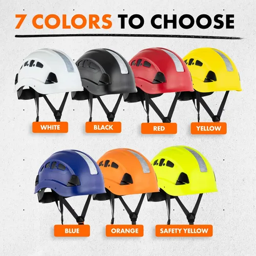 Miniatura 11 de Casco Protector Defender Safety H1 con Visera ANSI Z89.1 Blanco