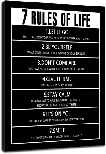 Miniatura 8 de Motivational Wall Art 1% Better Every Day Quote Framed Canvas Poster Inspirational Wall Decor for Office Gym Study Room Small Size Growth Mindset