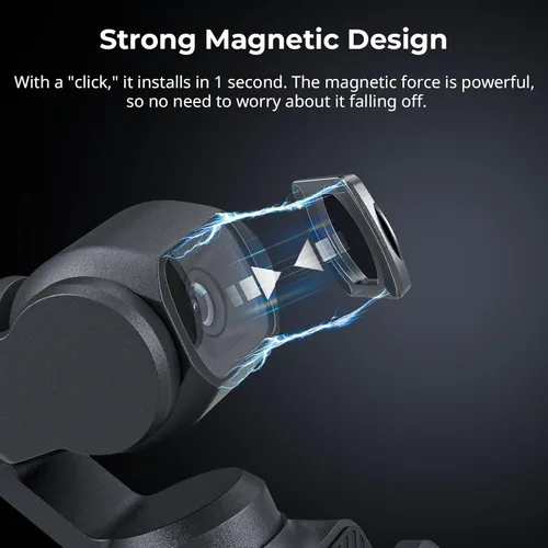 Miniatura 3 de SMALLRIG Juego de filtros magnéticos ND para DJI Osmo Pocket 4/3, incluye ND8, ND64, ND256 filtro multicapa y protector de pantalla, accesorios