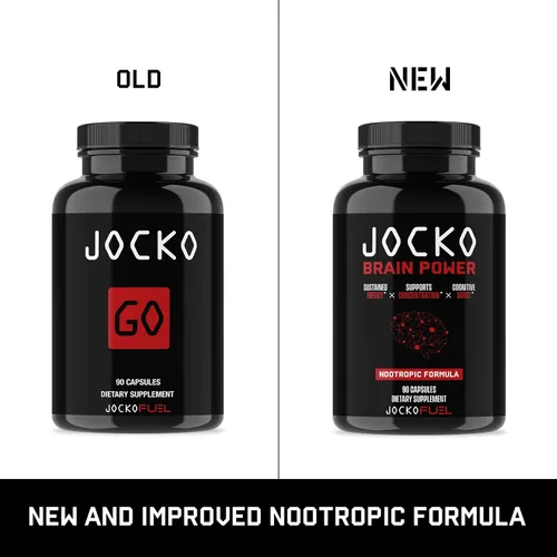 Miniatura 2 de Jocko Fuel Brain Power - Suplementos dietéticos nootrópicos para la memoria y la concentración con L teanina, L carnitina, energía y suplemento