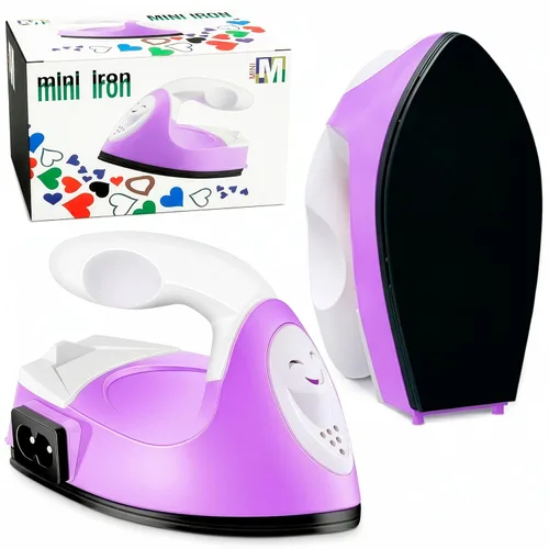 Miniatura 11 de Mini plancha para manualidades – Mini plancha de manualidades negra para parches, costura y acolchado con placa térmica de cerámica y cable largo