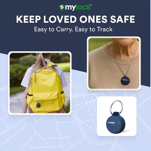 Miniatura 4 de Rastreador GPS para niños con botón SOS - Dispositivo de seguimiento en tiempo real para niños, mochila, llaves, alertas inteligentes, etiqueta