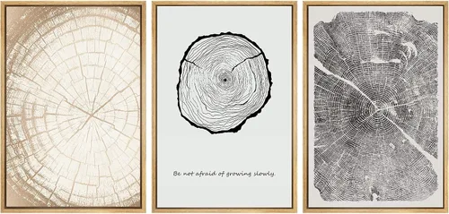 Miniatura 225 de SIGNWIN Lienzo enmarcado para pared, arte con pinceladas de flujo neutro en tonos beige abstractos, ilustraciones, arte moderno, decorativo