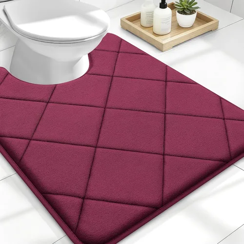 Miniatura 181 de OLANLY Tapete de baño de espuma viscoelástica de 24 x 16 pulgadas, ultra suave y absorbente, lavable a máquina, cómodo tapete de baño para suelo