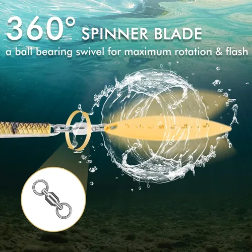 Miniatura 4 de TRUSCEND Shadtale Easy Catch Soft Fishing Lures with BKK Hooks - Trembly Sinking and Vibrating Swim for More Bites, Pre-Rigged Swimbaits for Bass