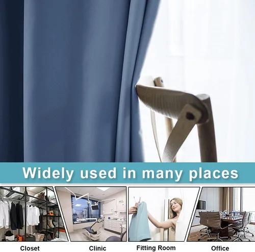 Miniatura 104 de RYB HOME - Cortinas extralargas de privacidad, para bloquear luz, de techo a suelo, para comedor, oficina, sala de estar, cine en casa, patio, 8.3