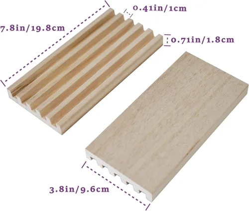 Miniatura 3 de DNB - Bandejas de madera para dominó, juego de 8 soportes, 5 ranuras por soporte, dominó no incluido