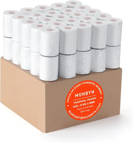 Miniatura 14 de MUNBYN Papel térmico de 3 1/8 x 230 pies, 10 rollos de papel de recibo compatibles con Star Micronics TSP100 TSP143 Epson impresora de recibos