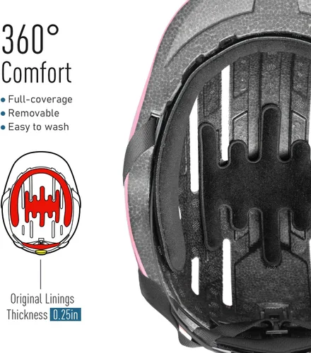 Miniatura 3 de MOUNTALK Cascos de bicicleta para adultos, hombres y mujeres, casco de bicicleta para hombres/mujeres con luz magnética, casco para jóvenes