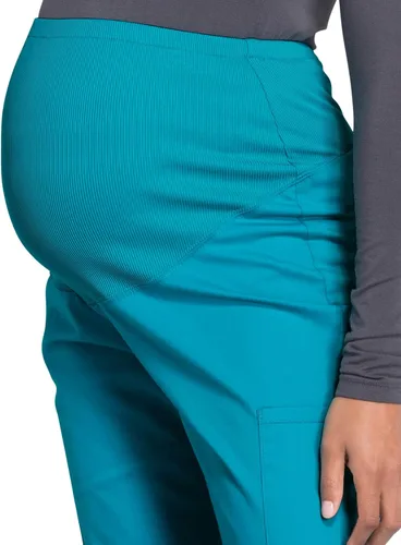 Miniatura 3 de Cherokee Pantalones de maternidad para mujer, ropa de trabajo profesional suave elástico WW220