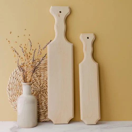 Miniatura 6 de Palas de fraternidad de hermandad de mujeres de 14 pulgadas, paquete de 5 paletas de madera griega sin terminar de abedul para decorar y pintar, por