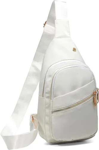 EVANCARY - Mochila pequeña tipo bandolera para mujeres y hombres, mochila de pecho tipo bandolera para viajes, senderismo y actividades al aire libre