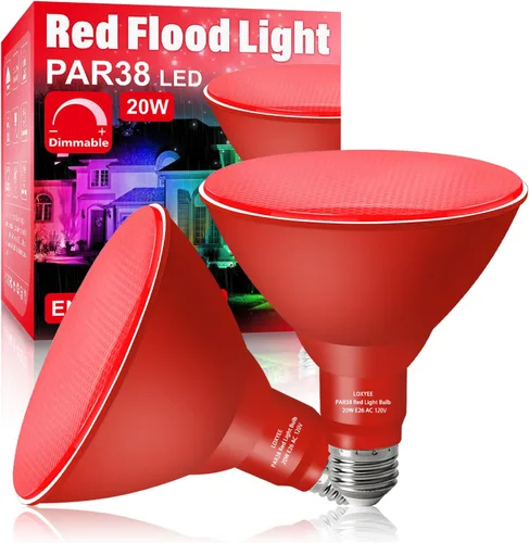 Miniatura 21 de PAR38 Bombillas LED de inundación para exteriores, paquete de 2 unidades, regulables 20 W (equivalente a 200 W) bombillas de inundación de base E26