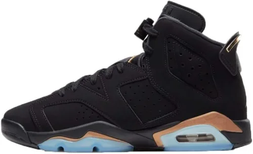 Air Jordan 6 Retro Dmp (gs) Zapatos de baloncesto para niños grandes Ct4964-007, NegroNegro metalizado dorado-negro