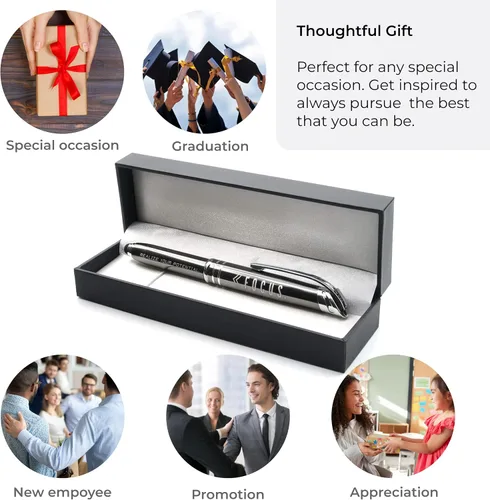 Miniatura 3 de Inkstone FOCUS - Bolígrafo motivacional de negocios con punta de escritura iluminada y lápiz capacitivo, bolígrafo ejecutivo de negocios
