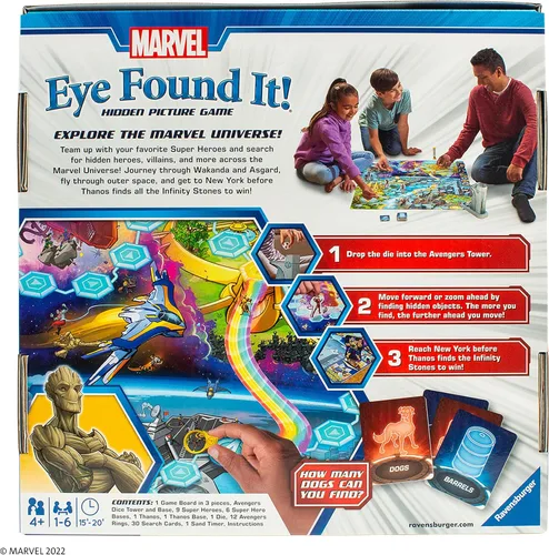 Miniatura 9 de Ravensburger Marvel Eye Found It! Juego de mesa - Juego de rompecabezas atractivo para niños y adultos Presenta personajes queridos de Marvel