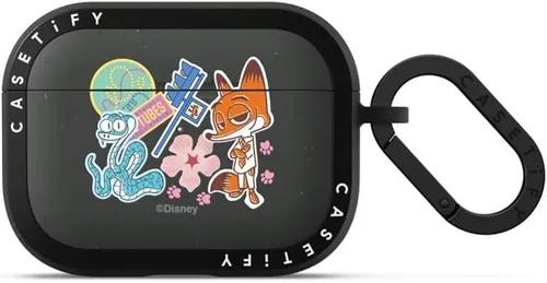 Miniatura 28 de CASETiFY AirPods Pro (1ª/2ª Gen) Estuche Bounce con Anillo [Colaboración Frozen] - Copo de Nieve de Anna - Taupe Mate