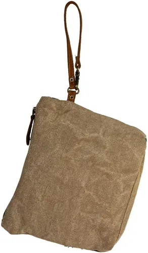 Miniatura 5 de Bolso de cuero occidental para mujer - Bolso de mano de lona reciclada