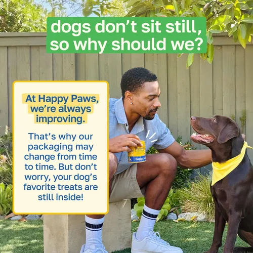 Miniatura 9 de Happy Paws Apoyo probiótico para la salud intestinal para perros, masticables suaves con probióticos, semillas de calabaza, batata, hinojo, aceite