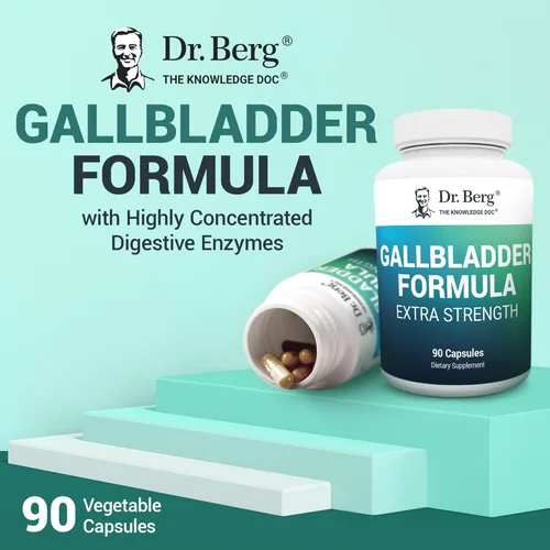Miniatura 11 de La fórmula de la vesícula biliar del Dr. Berg contiene sales biliares purificadas, 90 cápsulas, enzimas para reducir la hinchazón, indigestión