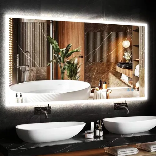Miniatura 8 de Espejo LED retroiluminado de 32 x 72 pulgadas para baño, montado en la pared, espejo de tocador grande iluminado de 72 pulgadas con luces