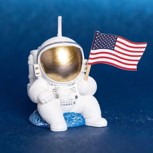 Miniatura 3 de Spaceman - Vela de cumpleaños con temática de astronauta para fiesta de cumpleaños, baby shower (estilo 1)