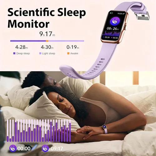 Miniatura 4 de Fitness Tracker with 24/7 Continuous Heart Rate, Blood Oxy-gen Monitor, Smart Watch with Sleep Monitor, IP68 Waterproof Activity Tracker Step Rosa