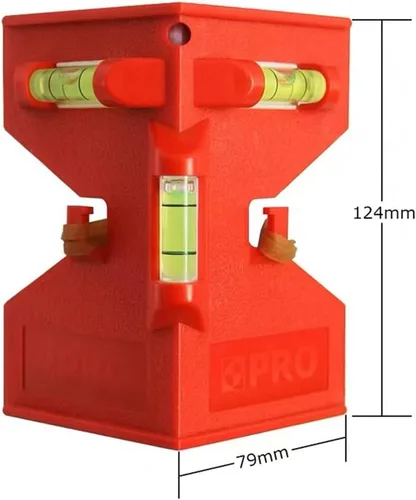 Miniatura 2 de 2 piezas de nivel de poste magnético para nivelación de tuberías, postes y vigas (versión mejorada)