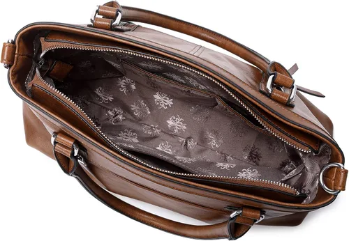 Miniatura 4 de Monederos de cuero para mujer, bolso cruzado de gran capacidad, bolso de hombro negro