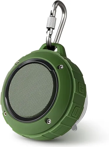 Miniatura 11 de Kunodi - Bocina Bluetooth resistente al agua, para exteriores, minibocina de viaje inalámbrica y portátil para ducha con subwoofer, graves Negro