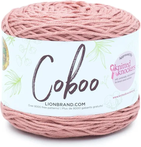 Miniatura 26 de Lion Brand Yarn Coboo, hilo suave para tejer, hacer ganchillo y manualidades, Vanilla Blossom, paquete de 3 Flor de vainilla