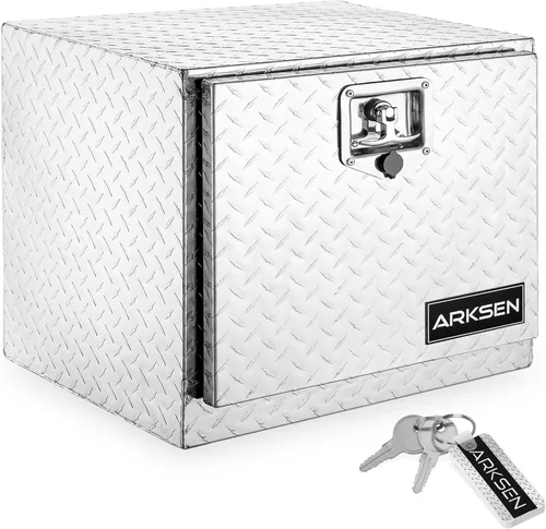 Miniatura 8 de ARKSEN - Caja de herramientas de aluminio con placa de diamante de 36 pulgadas, para camioneta, cuatrimoto, remolque, con cerradura y llave