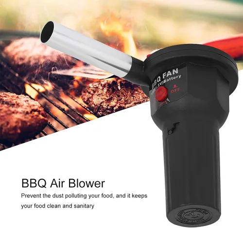 Miniatura 2 de Ventilador portátil para barbacoa, soplador de aire de mano, con batería, ventilador de barbacoa, soplador de aire, camping al aire libre, picnic