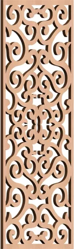 Miniatura 172 de Eveline - Paneles decorativos de pared de madera con calado, 13 3/8 pulgadas de ancho x 34 3/8 pulgadas de alto x 3/8 de alto, roble rojo rojo