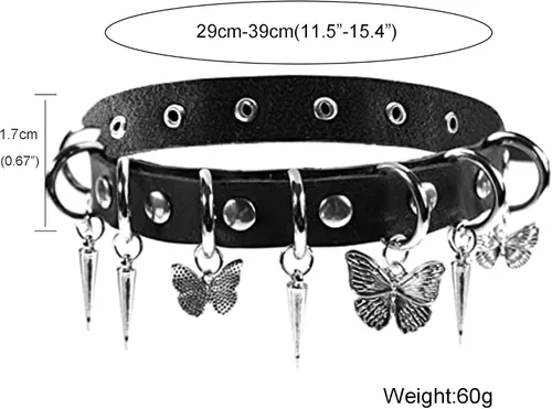 Miniatura 2 de Gargantilla Punk Gótico PU Cuero Emo Joyería para Mujeres