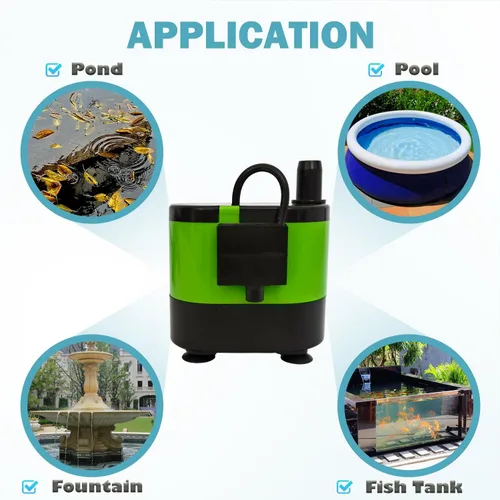 Miniatura 5 de Bomba sumergible automática con sensor de nivel, bomba de agua de fuente de altura de 5 pies para estanque, acuarios, pecera, hidroponía, apagado
