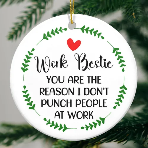 Miniatura 15 de GAUDORA Regalos navideños para compañeras de trabajo para mujeres - Adornos navideños de cerámica 2025 - Regalos inspiradores de agradecimiento